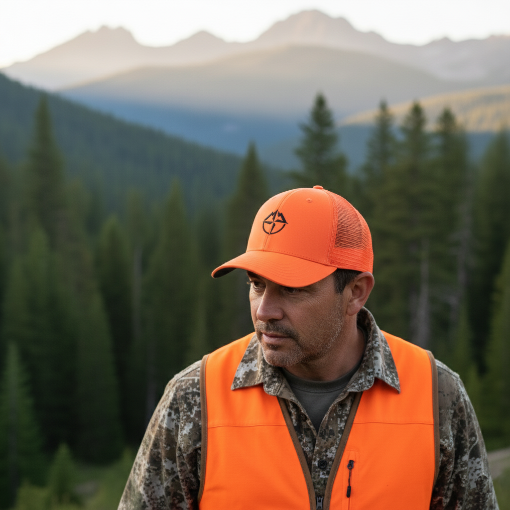 Blaze Orange Hunting Cap