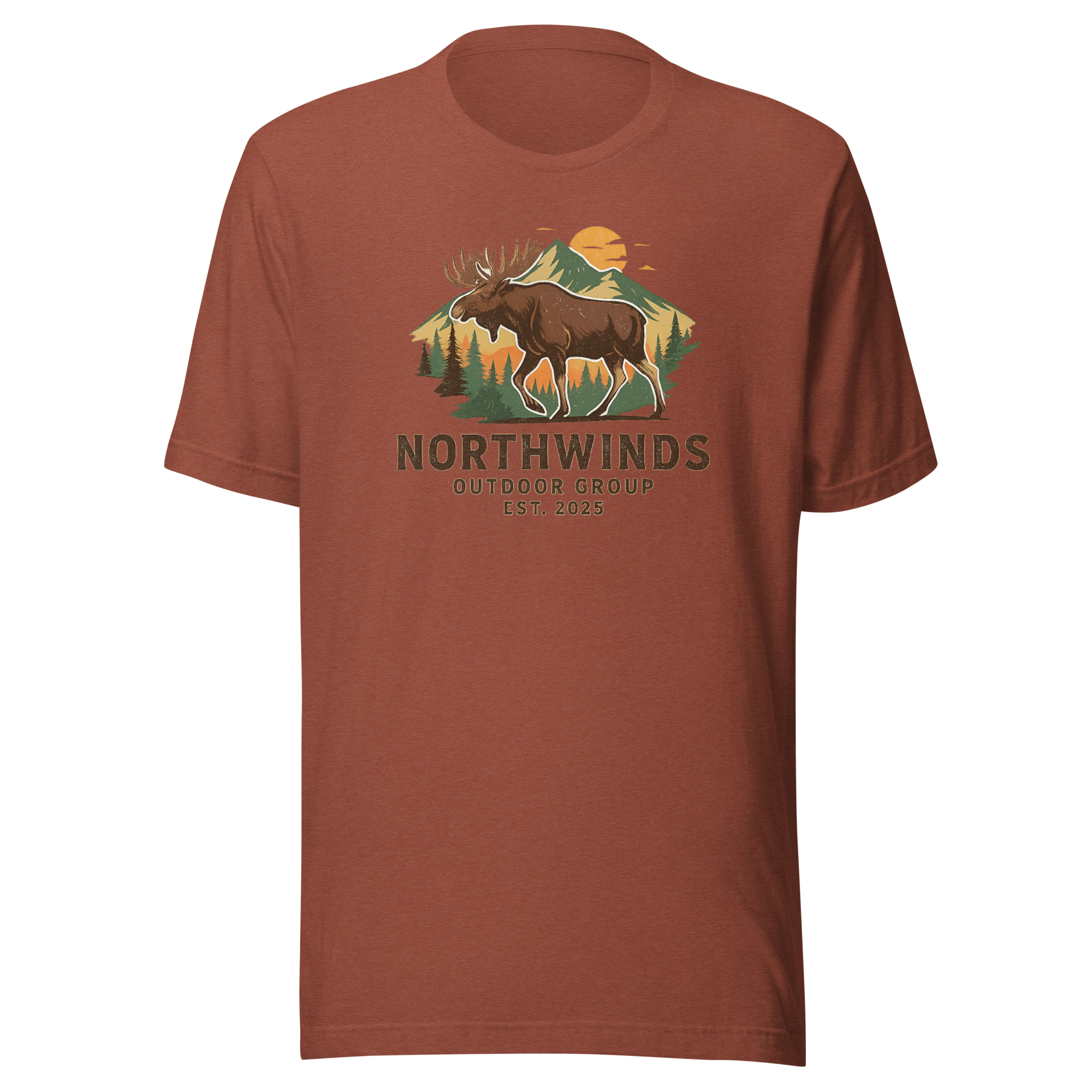 Mountain-Moose-Unisex-T-Shirt-Northwoods-Hunting-Graphic-Design